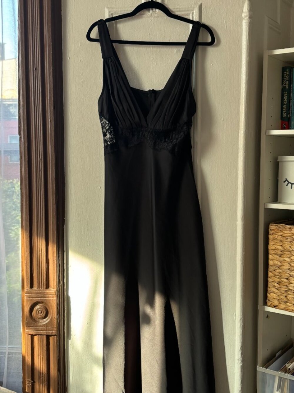 Dress Forum Lace Inset Satin Midi Dress - Picture 3 of 6